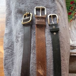 Levi's Black and Brown Leather Belts